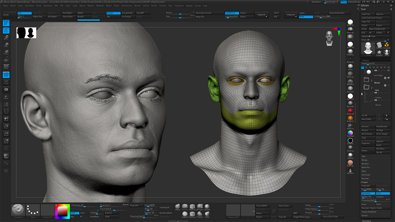 Download Zbrush head sculpt